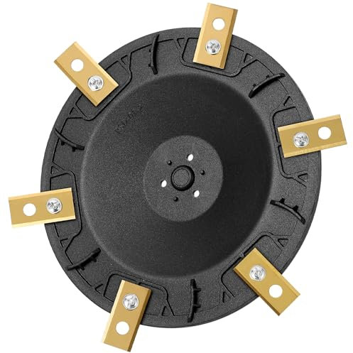 HAUSPROFI Mähroboter Tuning Messerteller für 6x Messer, Glasfaserverstärkter Messerteller, Mähroboter Drehteller kompatibel für WX Landroid L800 und L1000 (ab BJ 2020), Ohne Klinge