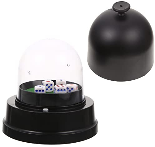 TOYANDONA 1uppsättning Elektrisk Tärningskopp Med Tärningar Multifunktionell Spelaccessoar För Ktv Och Festspel Lättanvänd Med Lock Och Handtag