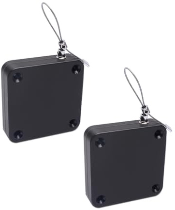 Jimkply - Lot de 2 ferme-portes automatiques sans perçage - Installation facile - Corde de traction réglable - Pour tous les types de portes (1000 N)