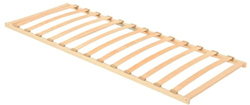 QJBSAVVA Lattenrost Buchenholz 80x200 cm 13 Latten Birke anthrazit Robust Modernes Design SBS Gummikappen einfacher Zusammenbau für Schlafzimmer Jugendzimmer und Gästezimmer