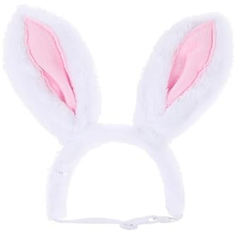 Fascia per cani con orecchie da coniglietto pasquale, con orecchie di coniglio, copricapo per animali domestici, grazioso costume per tutti i giorni, feste di Pasqua, cosplay, accessori per costumi