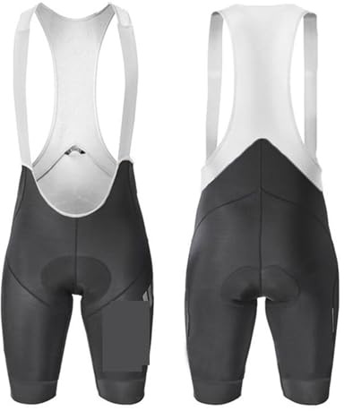 GXMDSGZ Cykelbyxor män ventilerande herr-cykel-hängselbyxor med 19D-gel vadderade cykelbyxor under användning (Spot products-02, L)