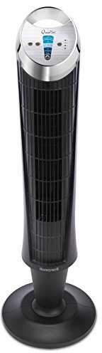 Honeywell QuietSet Ventilador de Torre, 5 Ajustes de Velocidad, Oscilación de 75°, Función de Temporizador, Mando a Distancia, HY254
