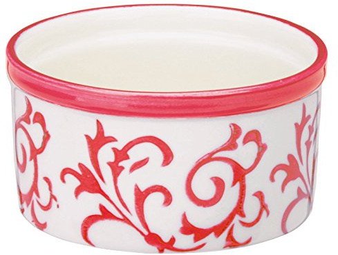 Heritage Set of 4 Ramekins Red, Ceramic, 90x90x45 cm