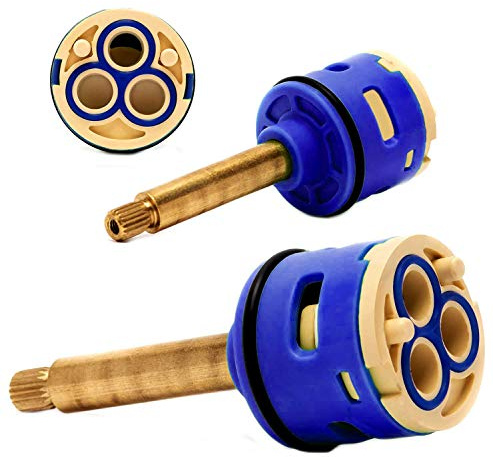 Ceramic Replacement Cartridge 3 Way Brass Internal Valve, Diameter 33mm (1.30 in), Length 85mm (3.35 in)