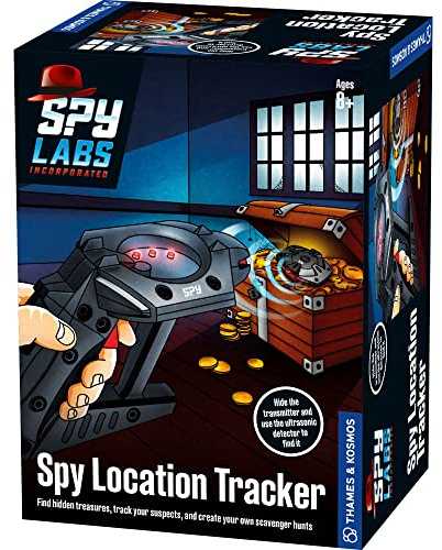 Thames & Kosmos Spy Labs Inc: Spy Location Tracker Find Treasures, Evidence, Track Suspects, Create Scavenger Hunts | Essential Gadget w/Ultrasonic Sensors for Young Investigators