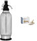 iSi 1060 Sodamaker Classic, 1.0 L, boisson gazeuse pour eau, machine à soda, accessoires de bar en look vintage 106001 Acier inoxydable & HENDI 588406 Capsules CO₂