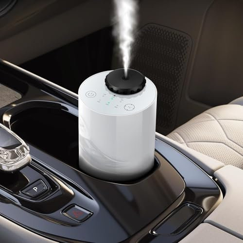 Difusor sin Agua, Ajuste de pulverización de 10/30/90s, Temporizador y difusor de Aceite Esencial, Funciona con Pilas, Dura 48 Horas, para Coche, habitación, Oficina