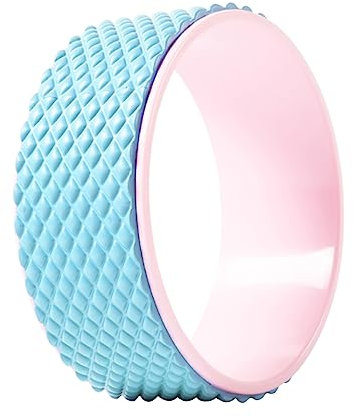 Gogogmee Yoga Rad Für Rückenübungen Flexibles Yoga Trainingstool Zur Unterstützung Von Rückbeugen Und Dehnungen Für Anfänger Und Heimtraining Blaues Yogaroller Rad