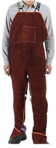 Equipaggiamento protettivo per saldatura Saldatura for grembiuli protettivi saldatura tuta regolare la protezione termica da lavoro abbigliamento in pelle Isolamento di calore abiti da saldatura per f