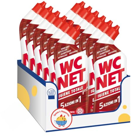 Gel Disinfettante Igiene Totale per WC 700 ml – Pulizia Profonda Antibatterica – Variazioni 4/8/12 Pezzi (12)