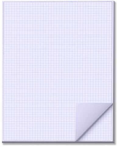 zmybcpack 25 Sheets 24x36 Large Engineering Graph Paper Pad - 1/4 Ruled Grid Paper for Engineering, Architecture-Mathematician Draftsman Paper(Single Printed)
