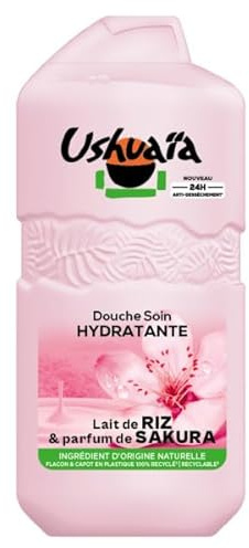 Ushuaïa Douche Soin Hydratante au Lait de Riz et Fleur de Sakura 280ML