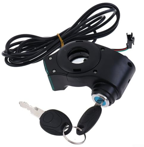 CashMuch E-Bike - Interruptor de encendido con llave de 12 V-84 V, interruptor de encendido para scooter eléctrico, pantalla de bloqueo