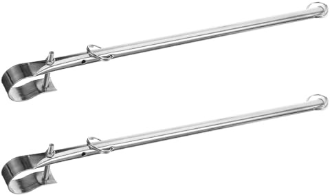 Anneome Lot de 2 Mâts de Pavillon en Acier Inoxydable 304 Supports Robustes pour Rambarde de Bateau Accessoires Marins pour Yachts et Voiliers Fixation Rapide Usage Polyvalent en