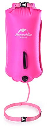 Naturehike 18L Bouée Flottante Deux Airbags Bouée de Natation Sac Étanche Sac de Plage Imperméable avec Ceinture Réglable pour Nageurs Plage Côtière