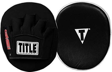 TITLE Boxing Gel Tech Punch Mitts 2.0, Black - Boxing Pads, Muay Thai, Focus Mitts, MMA and Kickboxing Equipment