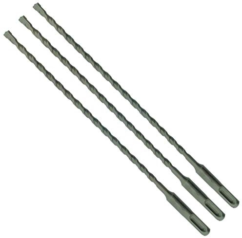 3 x SabreCut SDSE6_3 6mm x 460mm PGM Approved SDS Plus Drill Bits For Stone Concrete Brick