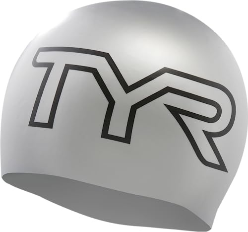TYR Adult Wrinkle Free Silicone Swim Cap for Drag Reduction and Hair Protection