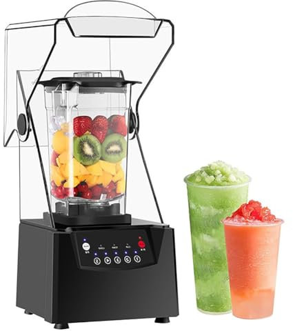 Máquina de granizados for hacer hielo comercial de 2 litros, máquinas de granizado con agitación de 360° con carcasa de sonido, máquina de cocción de pared rota con panel inteligente, máquina