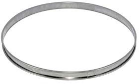 DE BUYER Cercle a tarte - Inox - Diametre : 24 cm - Hauteur : 2 cm