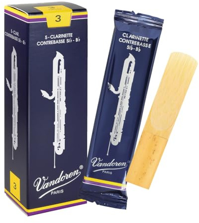 Vandoren CR153 Traditionella kontrabas-klarinettrör (styrka 3) (5-pack)