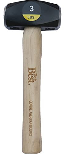 Truper 30948 3-Pound Drilling Hammer, Hickory Handle, 10-Inch