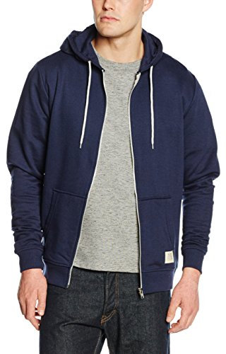 Blend BHNOAH Herren Sweatjacke Kapuzenjacke Hoodie mit Kapuze und Reißverschluss, Größe:XL, Farbe:Navy solid (70230)