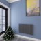 Acezanble∣Horizontal Designer Flat Panel Radiator Anthracite 600x884mm Double Panel Central Heating
