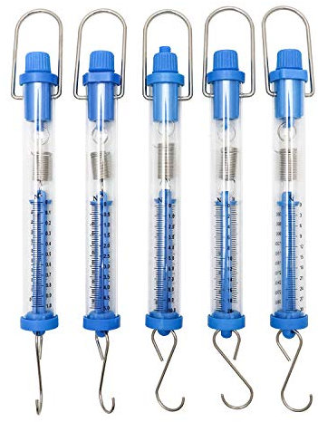 QWORK® Dynamomètre Set, pour l'expérience Physique,1N, 5N, 10N, 20N, 30N