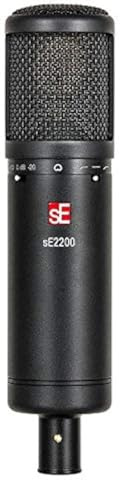 SE ELECTRONICS SE2200 Large Diaphragm Cardioid Condenser Microphone,Black