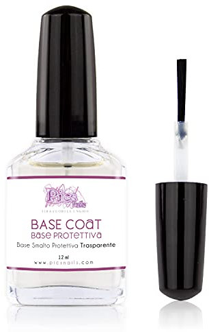 Base Coat Smalto Protettivo per Unghie 12ml ad Asciugatura Rapida - Lucido Utilizzato Come Base per Smalti Colorati