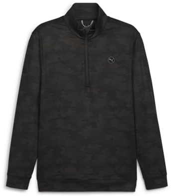 Puma Golf Mens Cloudspun Camo Golf Sweater - Puma Black - XL