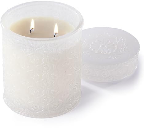 Airkeep Duftkerze im Glas Frische Baumwolle, 450g natürliche Wachskerze mit 50h Brenndauer, für Muttertag & Geburtstag