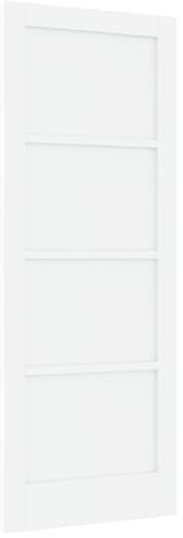 vidaXL Inredningsdörr ORKDAL Vit 78 x 202 cm Plywood, Sovrumsdörr, rektangulär, modern design, hållbart tallträ, DIY-inredning för hemmet