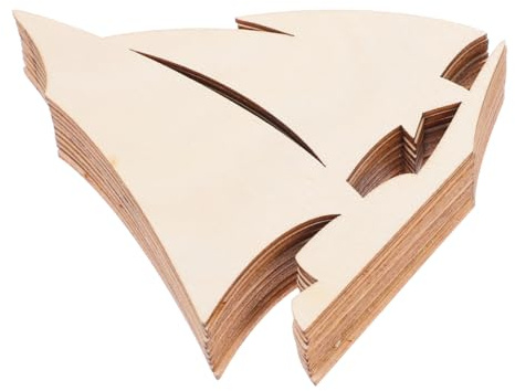 HOMSFOU Blank Wooden Sailboat Cutouts Unfinished Wood Sailboat Ornaments 10 Pack 4.84 X 4.21 X 0.10 in DIY Wood Crafts for Hanging Decor Sailing Theme Party and Nautical Summer Decoration