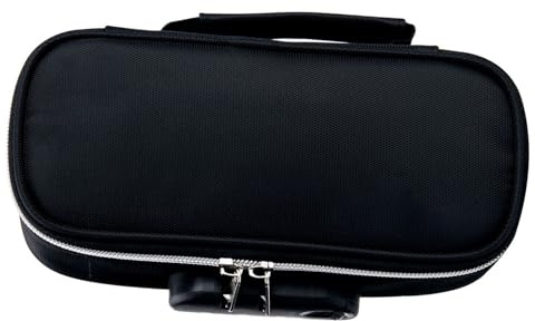 HEEPDD Combination Lock Pencil Case, Large Capacity Canvas Pencil Pouch with Digit Lock Secure Stationery Organizer for High School & College Students School Supplies
