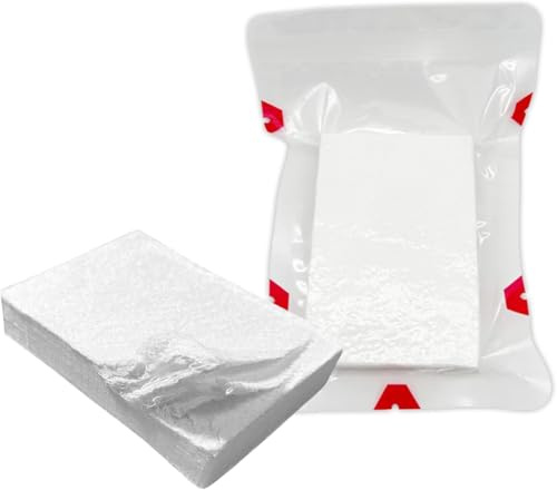 Garza compressa sterile, pieghevole a Z, pronto soccorso e arresto del kit di spurgo per uso domestico, tattico e di emergenza, 11,4 cm x 4 metri (5 pezzi)