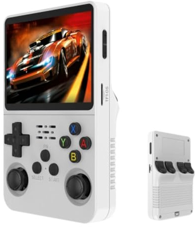 Consola de juegos portátil R36S, pantalla IPS HD de 3,5 pulgadas, más de 30.000 juegos clásicos, diseño de doble joystick, recuerdos de la infancia, opciones de almacenamiento de 64 Gb/128 GB