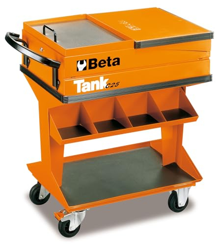 Beta C25 Industrial Tool Cart with Fold‑Out Shelf, Lockable Storage