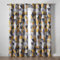 Alan Symonds Malmo 66 x 72 Ochre Printed Room Darkening Eyelet Ring Top Curtains