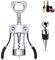 Ventdest Wing Corkscrew Wine Bottle Opener with Bottle Stopper, Premium Corkscrew Cork and Cap Bottle Opener for Waiters Wine Enthusiast