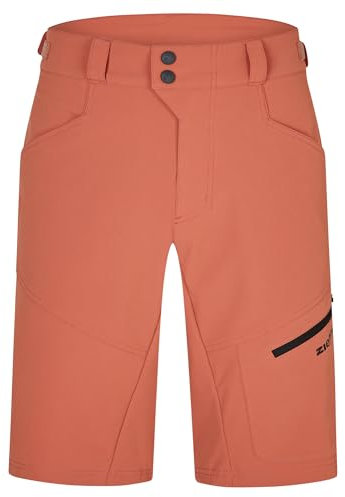 Ziener Herren NELAT X-Function Fahrrad-Shorts mit Innenhose - Mountainbike/Outdoor/Freizeit - atmungsaktiv,schnelltrocknend,gepolstert, Chestnut, 56