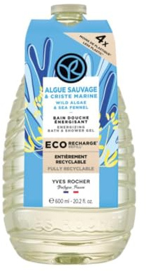 Eco-Ricarica Bagno Doccia Hammam - Argan & Petali di Rosa, Flacone 600 ml (Eco-Ricarica Bagno Doccia Alga Selvatica & Finocchio Marino Flacone 600 ml)