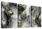 3 Pcs Marco de Madera Cuadro Moderno Lienzo Decorativos Gris Negro Oro Mármol Pintura Imagen Abstracto Acuarela Líneas Cuadros Decoracion Salon Dormitorios Pasillo Decoracion Pared 40cmx60cmx3
