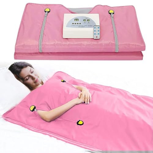 Coperta per sauna a infrarossi portatile per un recupero rapido, coperta per sauna a infrarossi e saune a infrarossi portatili per terapia domestica (rosa)