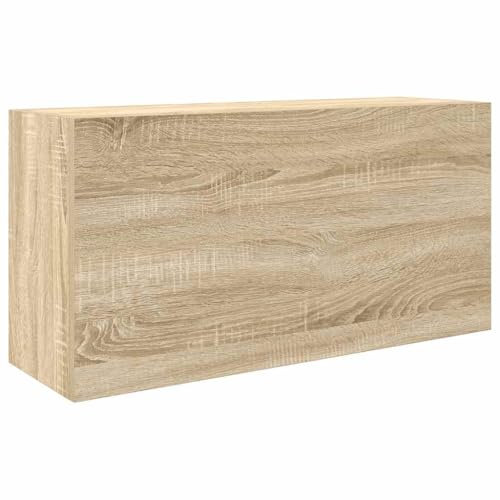 vidaXL Bad-Wandschrank Sonoma-Eiche 80x25x40 cm Holzwerkstoff, Bad-Hängeschrank, Hängeschrank Badezimmer, Wand-Badschrank, Hängeschrank Bad