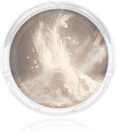 flours Printed glass ashtray - anti-flying ash design, home office desktop decoration