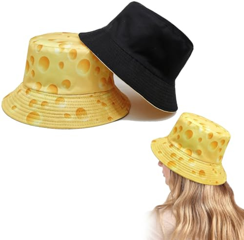 PYEUIFT Chapeau de Pêcheur Femme Homme Chapeau de Soleil Réversible Chapeau de Seau Anit-UV d'été Chapeau de Plage Pliable Chapeau de Soleil bob Homme Chapeau de Plage Chapeau bob Femme