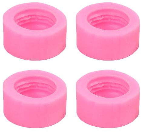 4 moldes de silicona de macarrón, moldes hechos a mano para fondant, chocolate, dulces, pasteles, hamburguesas (B)